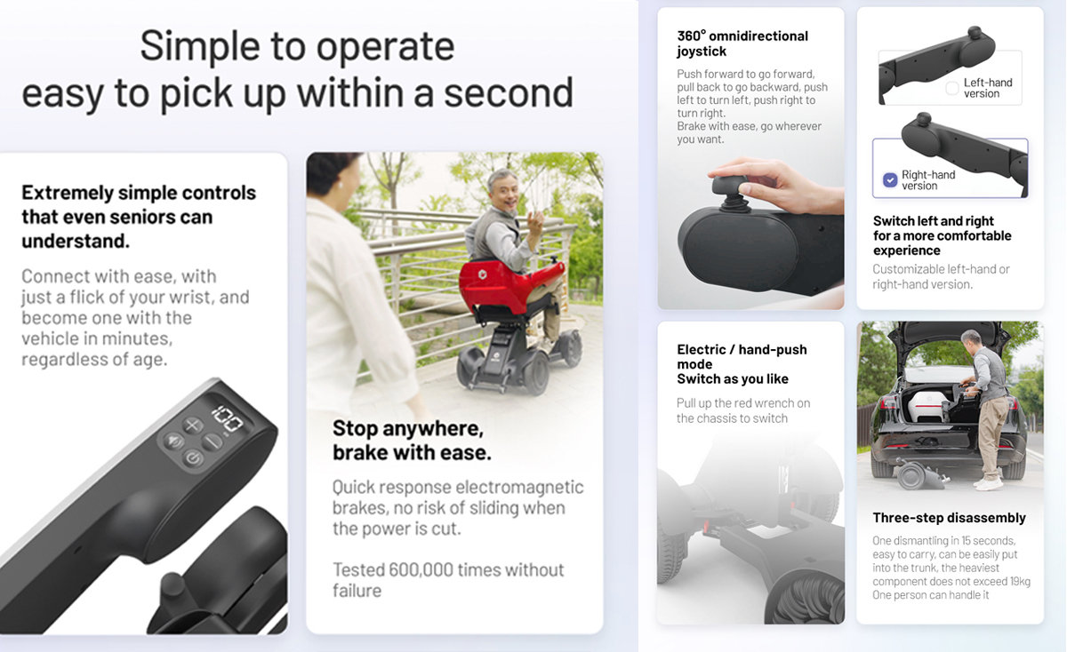 elektrikli tekerlekli sandalye D30