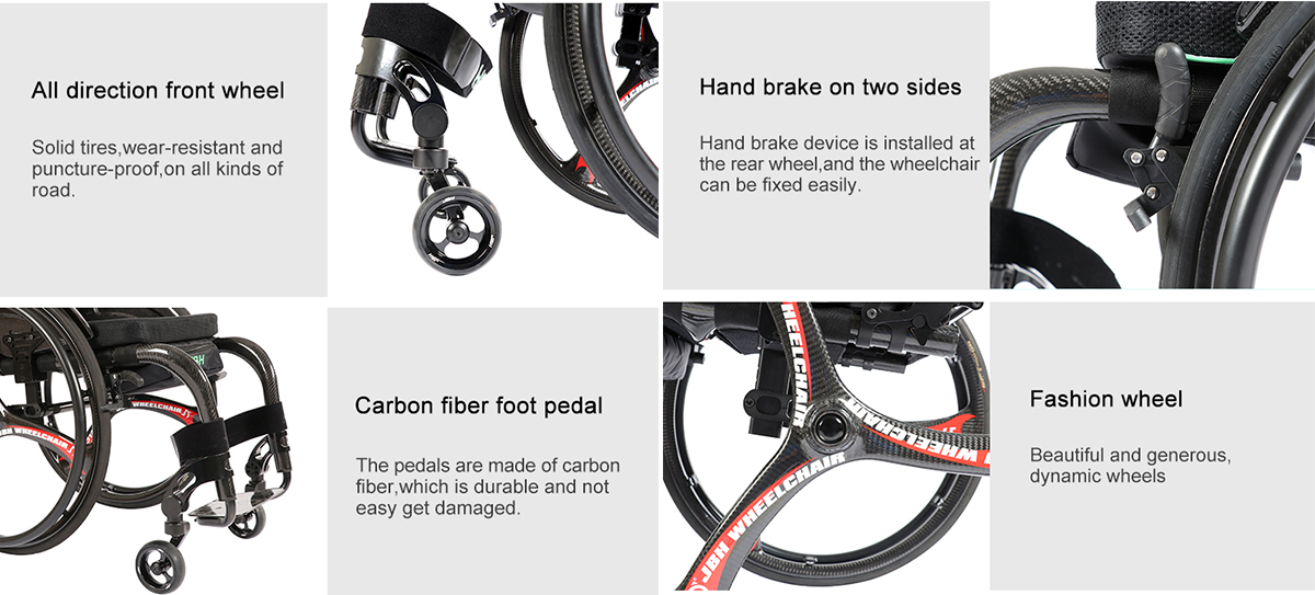 karbon fiber manuel tekerlekli sandalye