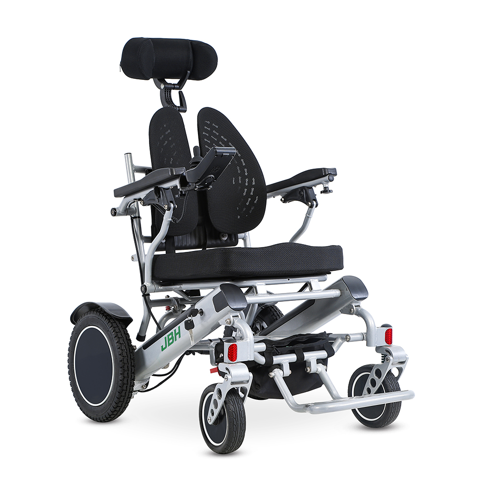 JBH hırsızlık geçirmez güç alüminyum alaşım yüksek sırt tekerlekli sandalye D11a