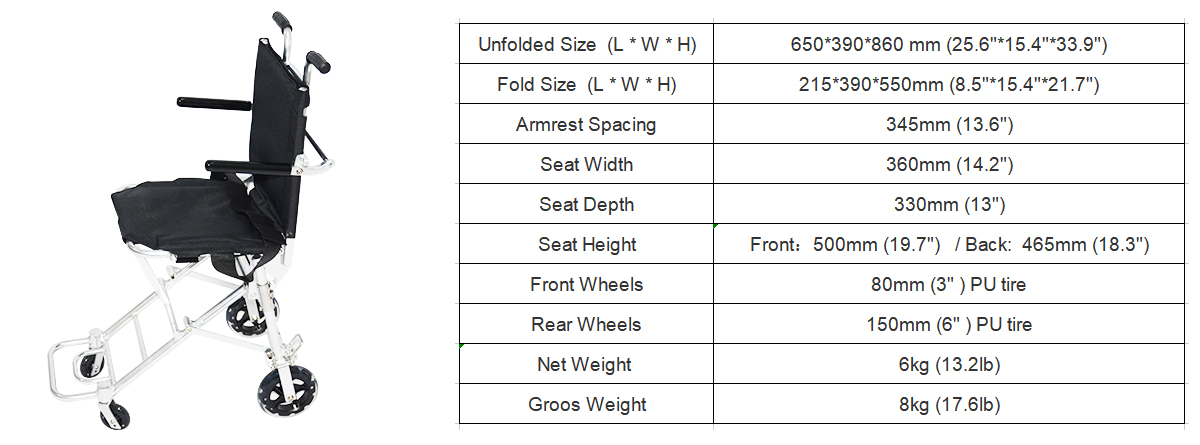 JBH Taşıma tekerlekli sandalyeleri