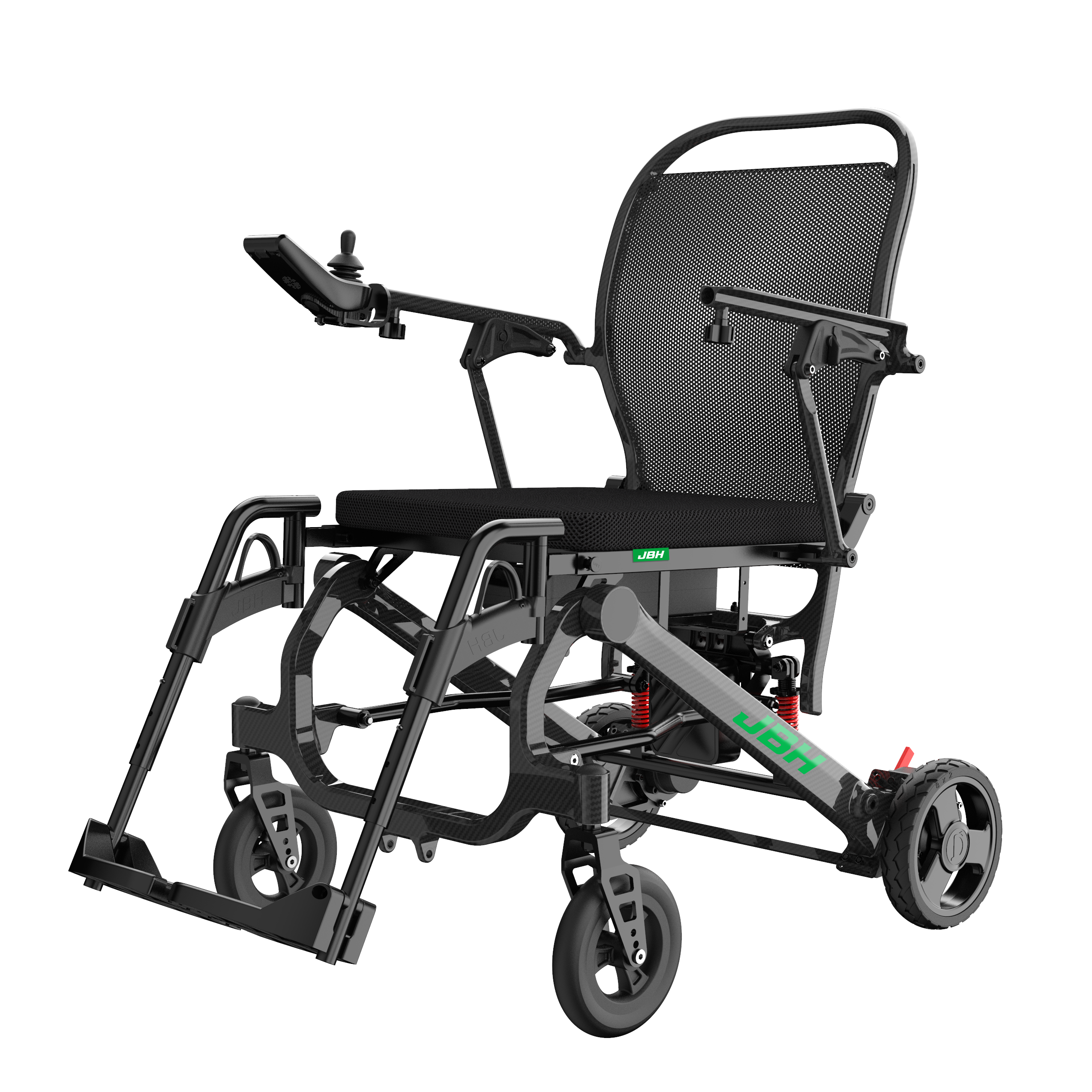 JBH Taşınabilir Seyahat Karbon Fiber Tekerlekli Sandalye DC08S