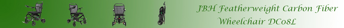 JBH T&uuml;y Ağırlığında Karbon Fiber Tekerlekli Sandalye DC08L