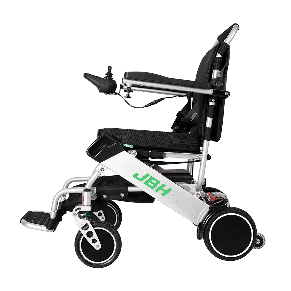 JBH Gümüş Taşınabilir Güç Tekerlekli Sandalye D05