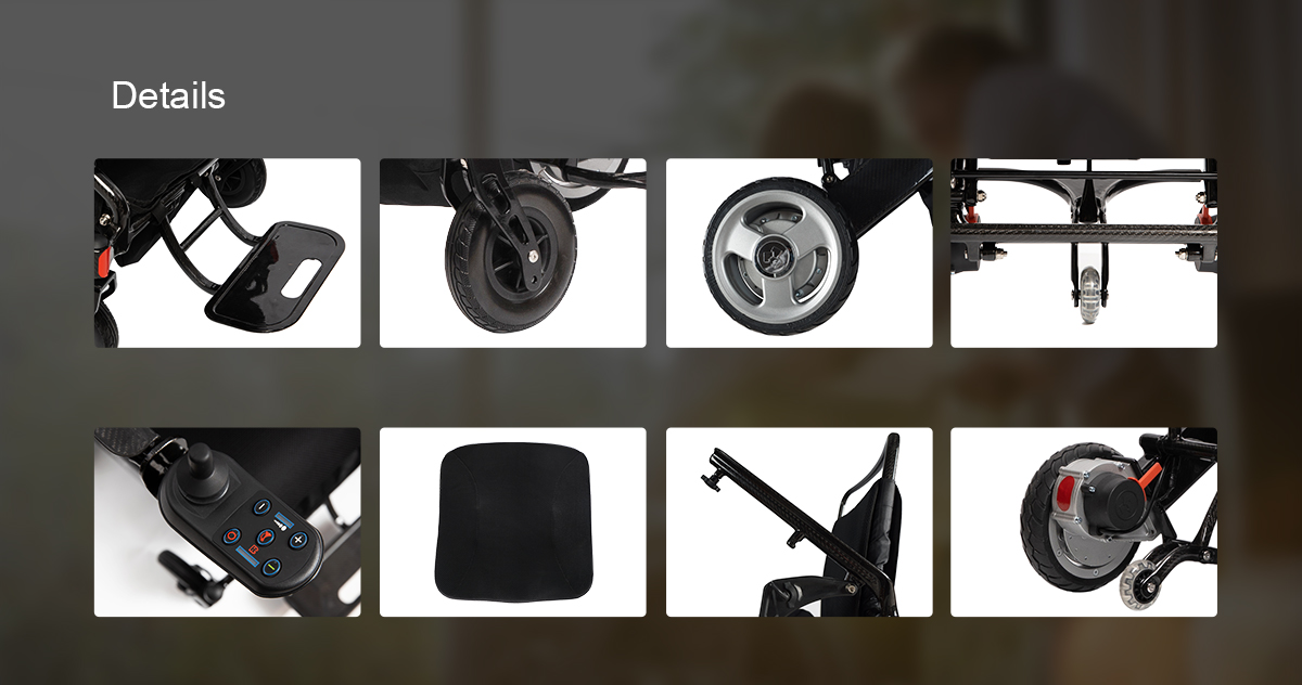 Elektrikli tekerlekli sandalye detayları