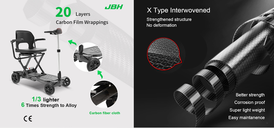 Karbon fiber mobilite scooterları