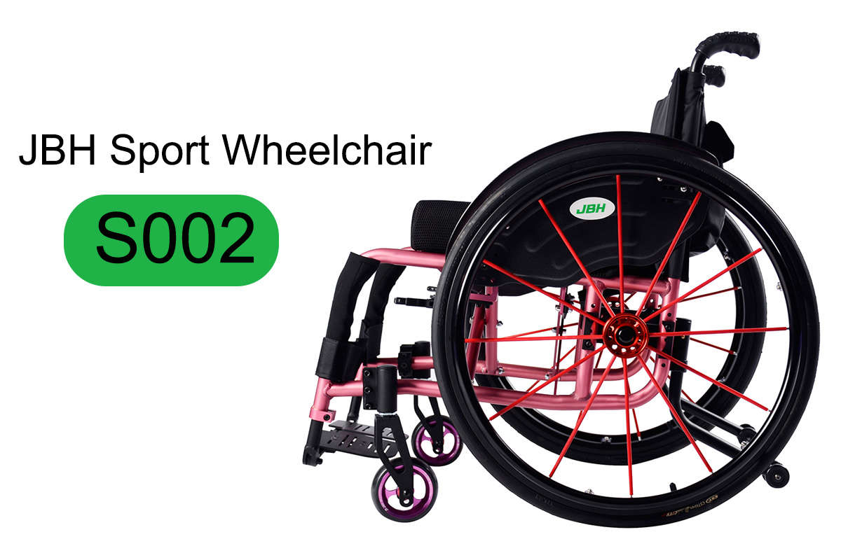 JBH Pink S002 manuel tekerlekli sandalye 