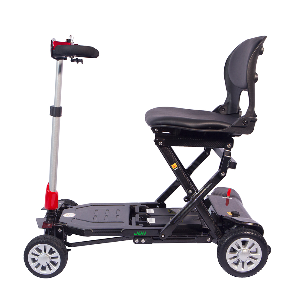 JBH Kırmızı Karbon Fiber Katlanabilir Mobilite Scooter FBC01