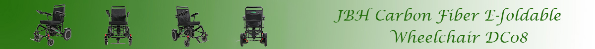 Karbon Fiber E-katlanabilir Tekerlekli Sandalye DC08